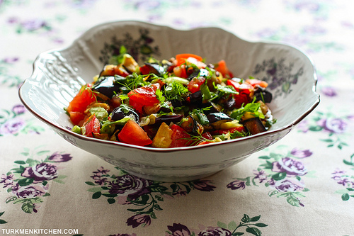 Fried Eggplant Salad