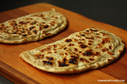 meat stuffed flatbread