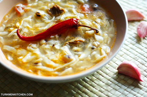 Noodle Soup with Tomato Sauce